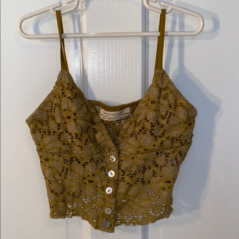 Urban outfitters green brallete top